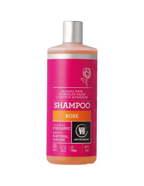 Champú de Rosa Cabello Normal Urtekram - 500 ml.