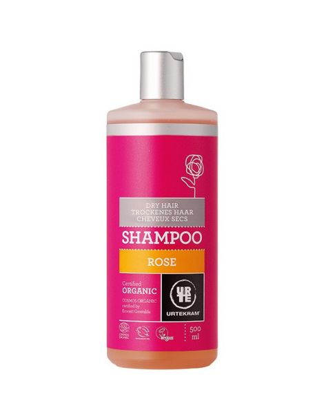 Champú de Rosa Cabello Seco Urtekram - 500 ml.