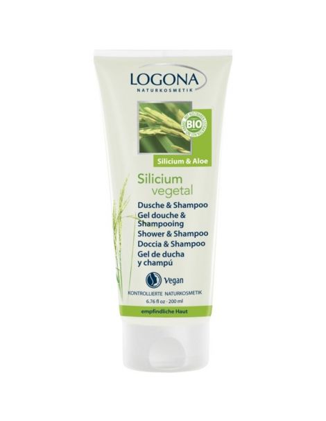 Champú & Gel de Ducha Silicio Logona - 200 ml.