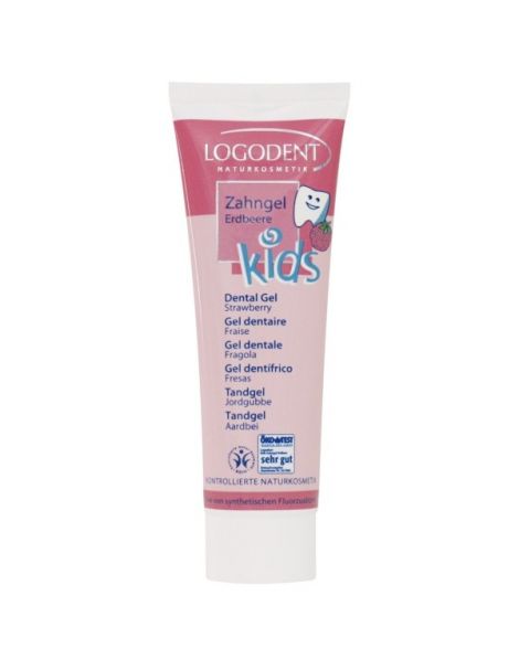 Gel Dental Kids Fresa Logodent Logona - 50 ml.