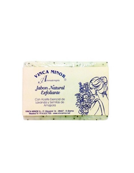 Jabón Exfoliante Vinca Minor - pastilla de 100 gramos