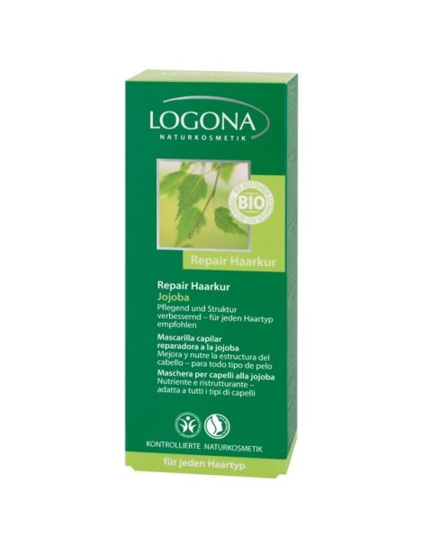 Mascarilla Capilar Reparadora a la Jojoba Logona - 150 ml.