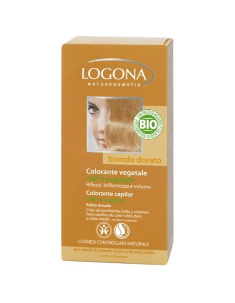 Colorante Vegetal Rubio Dorado Logona - 100 gramos