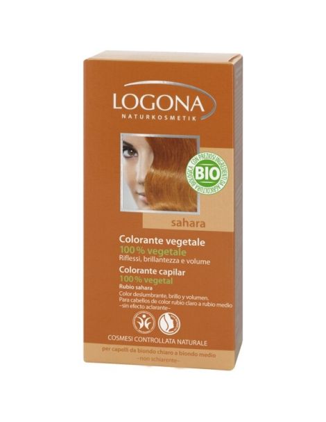 Colorante Vegetal Rubio Sahara Logona - 100 gramos