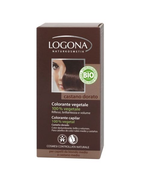 Colorante Vegetal Castaño Dorado Logona - 100 gramos