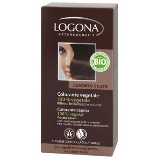 Colorante Vegetal Castaño Oscuro Logona - 100 gramos