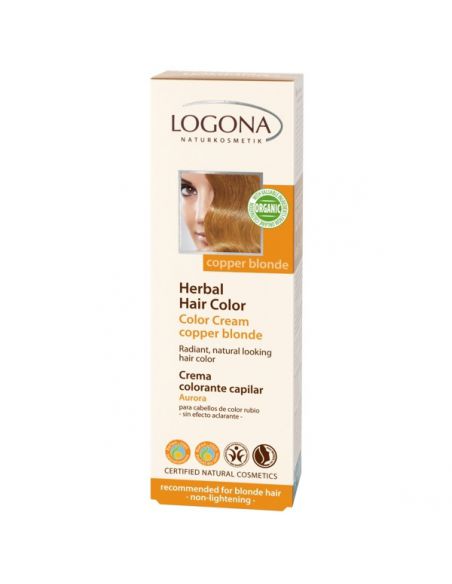 Colorante Vegetal en Crema Aurora Logona - 150 ml. 