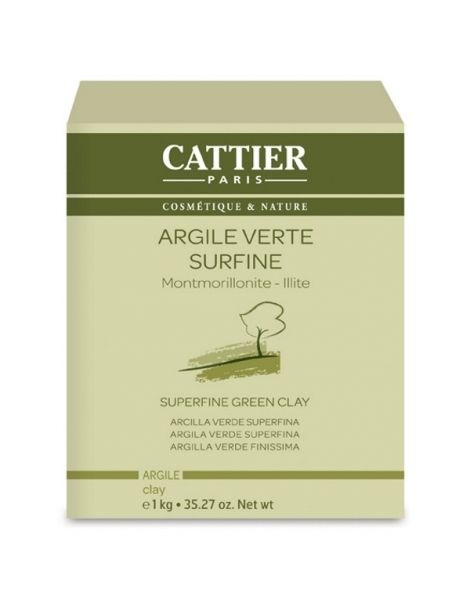 Arcilla Verde Superfina Cattier - 1000 gramos