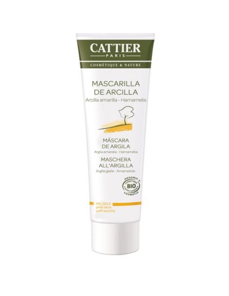 Mascarilla de Arcilla Amarilla Piel Seca Cattier - 100 ml.