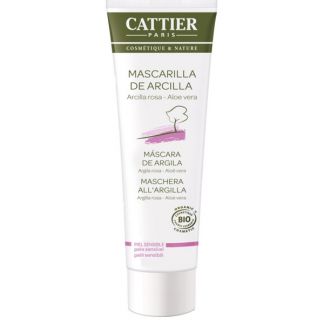 Mascarilla de Arcilla Rosa Piel Sensible Cattier - 100 ml.