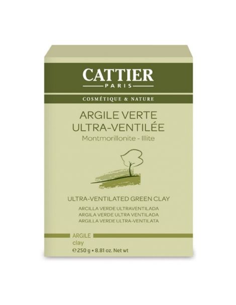 Arcilla Verde Ultra-Ventilada Cattier - 250 gramos