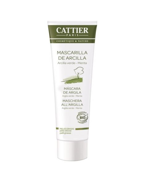 Mascarilla de Arcilla Verde Piel Mixta y Grasa Cattier - 100 ml.