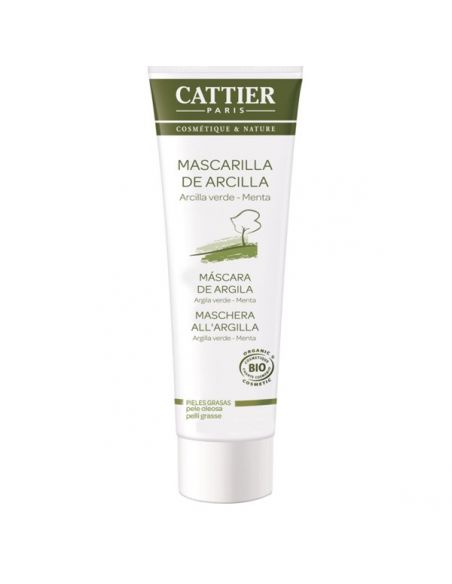 Mascarilla de Arcilla Verde Piel Mixta y Grasa Cattier - 100 ml.