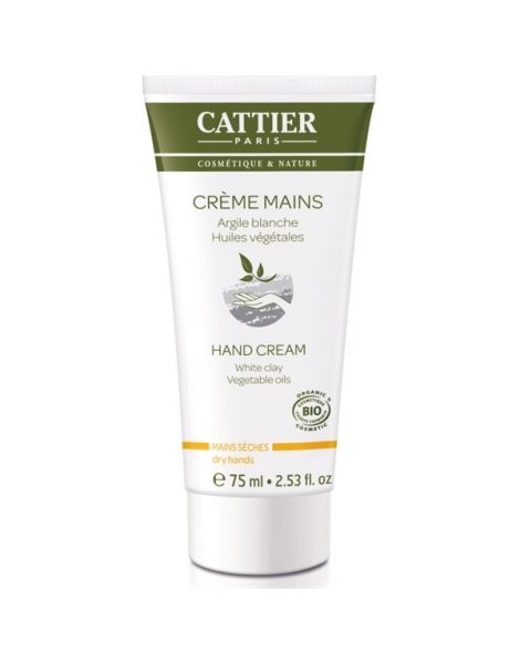 Crema de Manos (Manos Secas) Cattier - 75 ml.