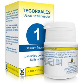 Sales de Shüssler (Calcium Fluoratum) Tegorsal 1 - 350 comprimidos