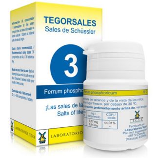 Sales de Shüssler (Ferrum Phosphoricum) Tegorsal 3 - 350 comprimidos