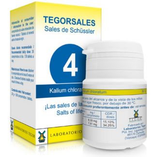 Sales de Shüssler (Kalium Chloratum) Tegorsal 4 - 350 comprimidos
