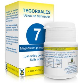 Sales de Shüssler (Magnesium Phosphoricum) Tegorsal 7 - 350 comprimidos