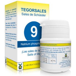 Sales de Shüssler (Natrium Phosphoricum) Tegorsal 9 - 350 comprimidos
