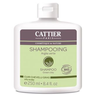 Champú Cabello Graso con Arcilla Verde Cattier - 250 ml.