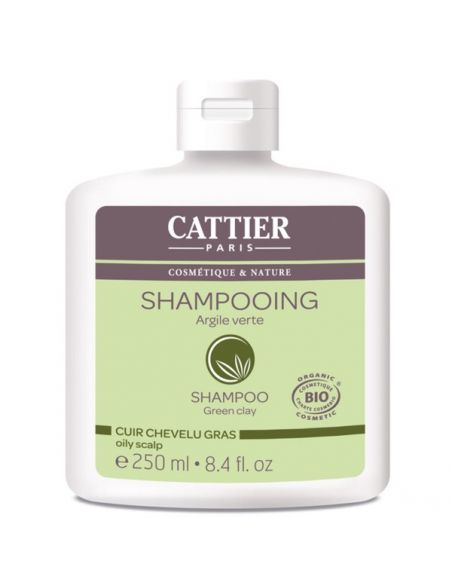 Champú Cabello Graso con Arcilla Verde Cattier - 250 ml.