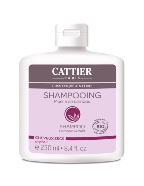 Champú Cabello Seco con Extracto de Bambú Cattier - 250 ml.