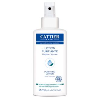 Loción Purificante Menta-Árbol del Té Cattier - 200 ml.