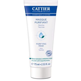 Mascarilla Purificante Menta-Árbol del Té Cattier - 75 ml.