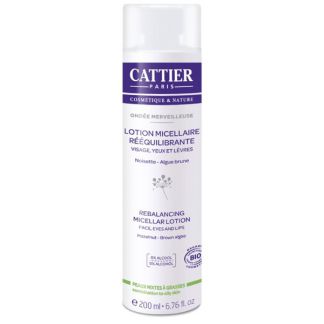 Loción Micelar Reequilibrante Ondée Merveilleuse Cattier - 200 ml.