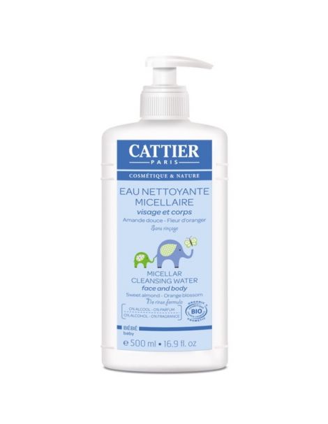 Agua Limpiadora Micelar Bebé Cattier - 500 ml.