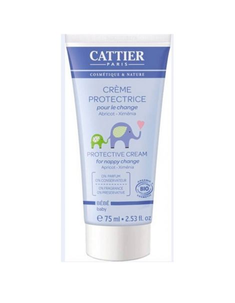 Crema para el Cambio de Pañal Bebé Cattier - 75 ml.