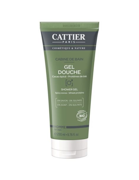 Gel de Ducha para Hombre Cabine de Bain Cattier - 200 ml.