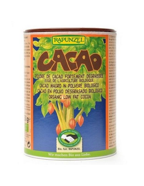 Cacao Puro Bio Rapunzel - 250 gramos