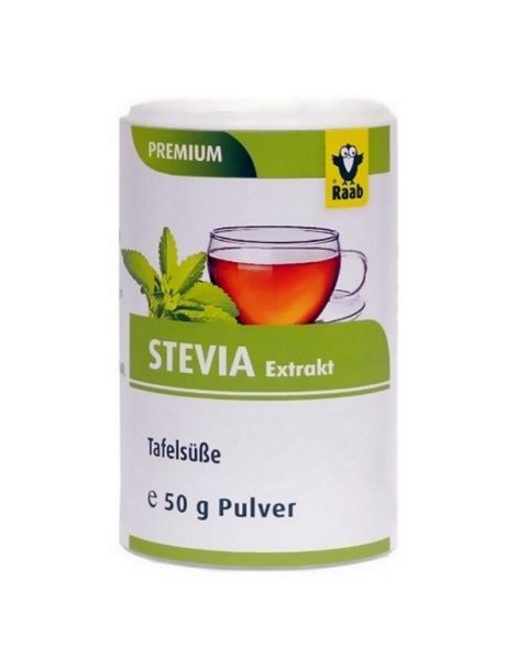 Stevia (Estevia) Premium Polvo Raab - 50 gramos