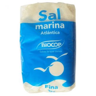 Sal Marina Atlántica Fina Biocop - 1000 gramos