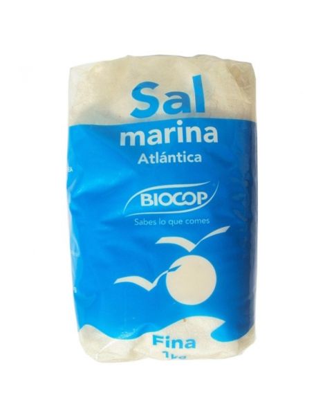 Sal Marina Atlántica Fina Biocop - 1000 gramos