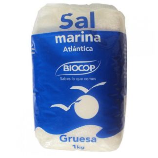 Sal Marina Atlántica Gruesa Biocop - 1000 gramos