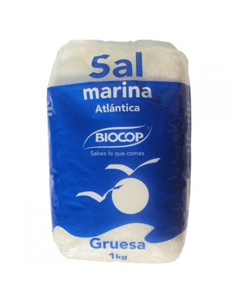 Sal Marina Atlántica Gruesa Biocop - 1000 gramos