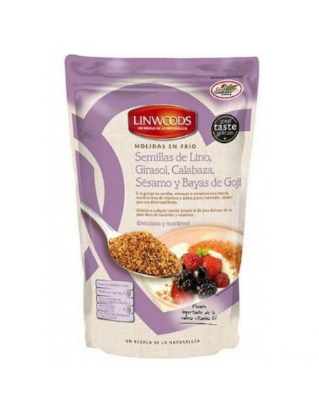 Semillas de Lino, Girasol, Calabaza, Sésamo y Goji Molidas Linwoods - 425 gramos