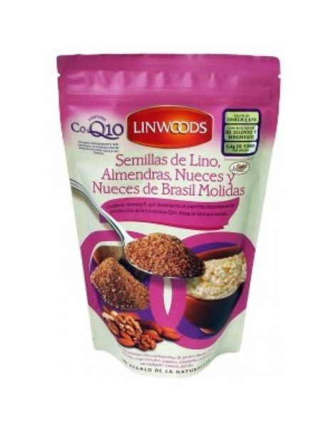Semillas de Lino, Almendras, Nueces de Brasil y Q10 Linwoods - 200 gramos