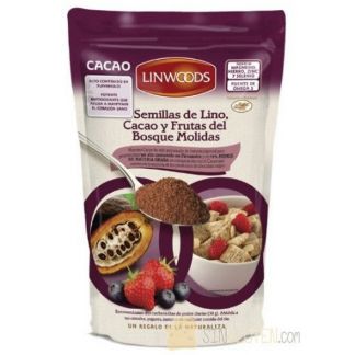 Semillas de Lino, Cacao y Frutas del Bosque Molidas Linwoods - 360 gramos