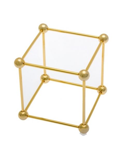 Cubo de Metal Dorado
