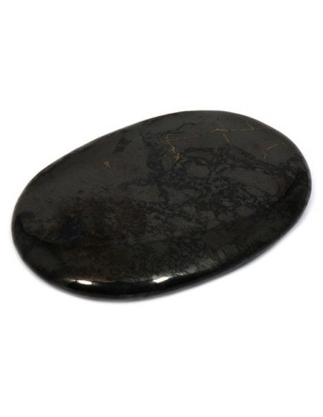Auténticas Piedras pulidas de Shungita en tonos negros.