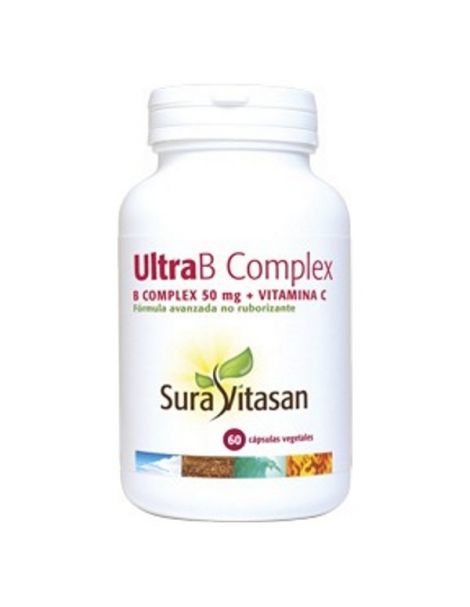 Ultra B Complex + Vitamina C Sura Vitasan - 60 cápsulas