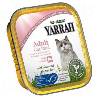 Tarrina para Gatos con Salmón Bio Yarrah - 100 gramos