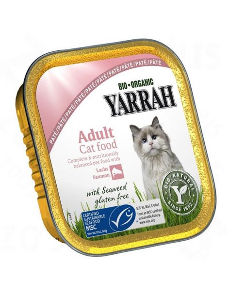 Tarrina para Gatos con Salmón Bio Yarrah - 100 gramos