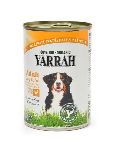 Comida para Perros en Lata con Pollo Bio Yarrah - 400 gramos