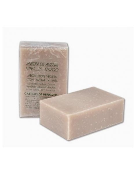 Jabón de Avena y Miel con esencia de Coco Castillo de Peñalver - 100 gramos