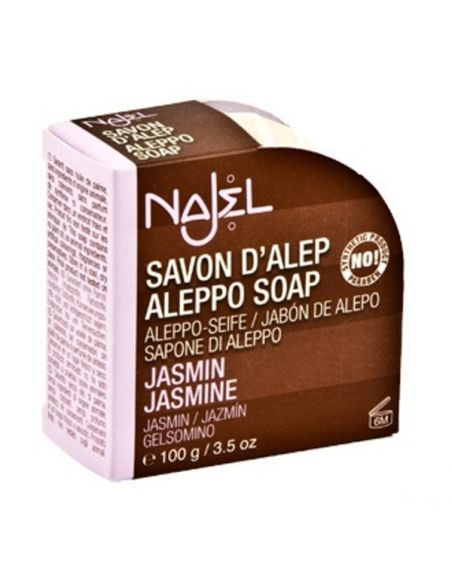 Jabón de Alepo con Jazmín Najel - pastilla de 100 gramos