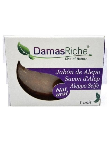 Jabón de Alepo 35% Damasriche - pastilla de 200 gramos